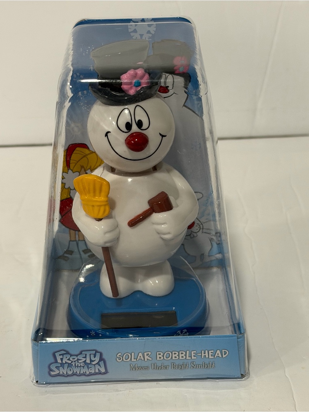 Solar Bobble-Head - frosty the snowman